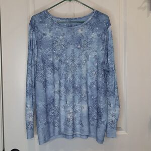 Gloria Vanderbilt Casuals Snowflake Tee Shirt
